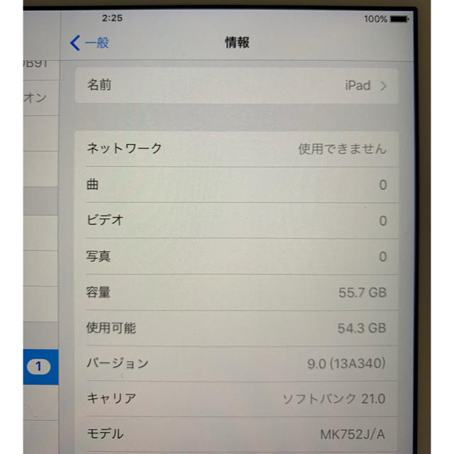 iPad mini 4 セルラーモデル 3