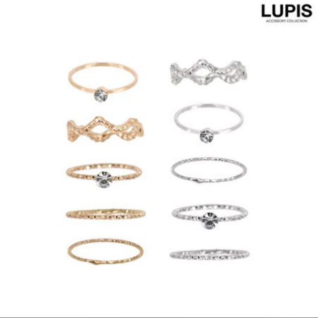 lupis リング 5本 セット レディースのアクセサリー(リング(指輪))の商品写真