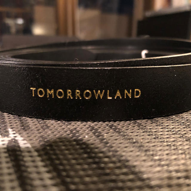 TOMORROWLAND(トゥモローランド)のブラックレザーベルト Tomorrowland 新品 フリーサイズ レディースのファッション小物(ベルト)の商品写真