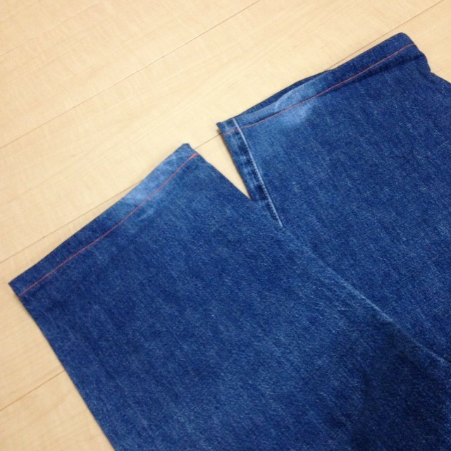 Levi's - ビッグE赤耳 リーバイス702 ハイウエストデニムの通販 Levi's - ビッグE赤耳 リーバイス702 ハイウエストデニムの通販