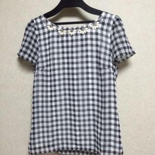 アプワイザーリッシェ(Apuweiser-riche)のアプワイザーリッシェ ギンガム ブラウス(Tシャツ(半袖/袖なし))