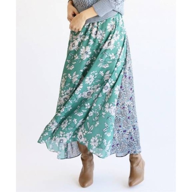 IENA(イエナ)の19SS超美品Deveaux フラワープリントスカート34 レディースのスカート(ロングスカート)の商品写真