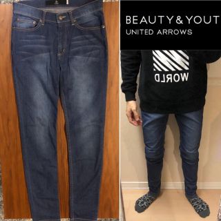 ビューティアンドユースユナイテッドアローズ(BEAUTY&YOUTH UNITED ARROWS)のBEAUTY&YOUTHスキニーデニムダメージジーンズメンズ送料込(デニム/ジーンズ)