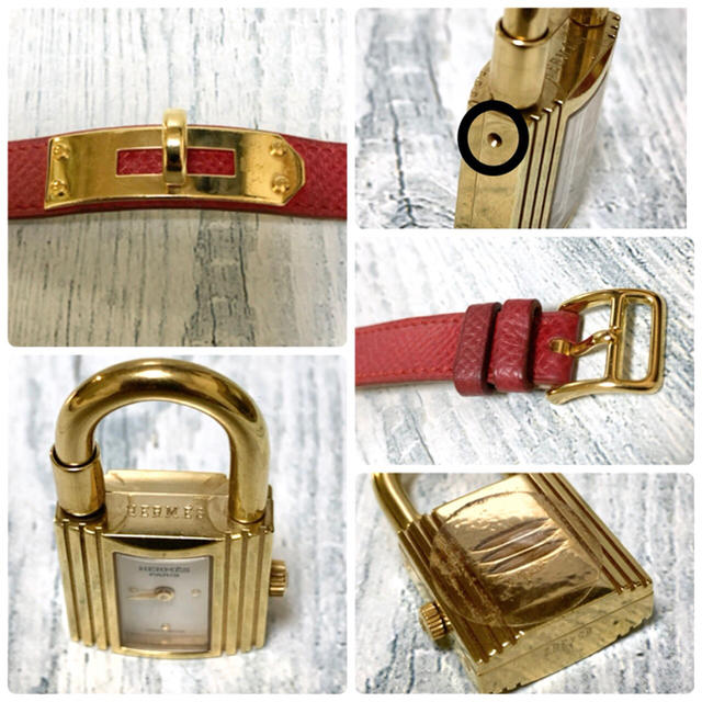 Hermes(エルメス)の【電池交換済み】HERMES エルメス 腕時計 ケリー ボルドー Z刻印 レディースのファッション小物(腕時計)の商品写真