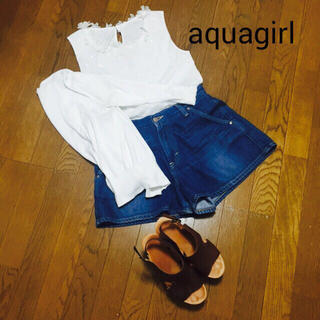 アクアガール(aquagirl)の【aquagirl】お花レースPO(タンクトップ)