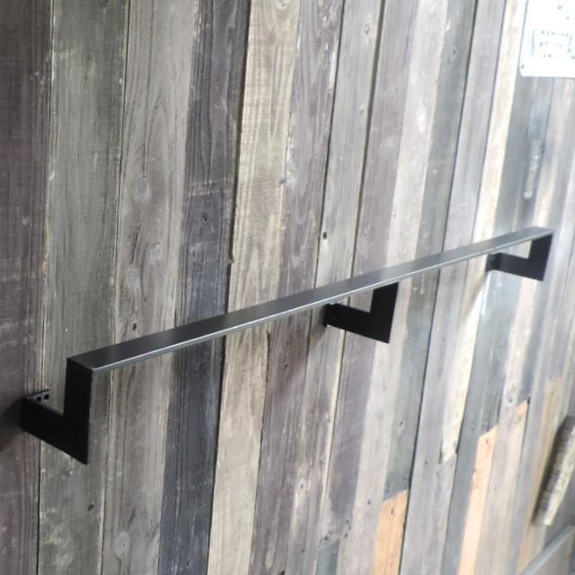 国産 高級 アイアン製手すり ストレート サイズ1m～2mまで鉄製 階段手摺玄関のサムネイル