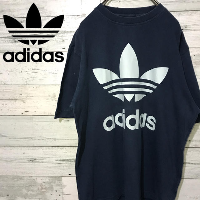 adidas(アディダス)の【激レア】アディダス adidas☆プリントバックフロントビッグロゴ Tシャツ メンズのトップス(Tシャツ/カットソー(半袖/袖なし))の商品写真