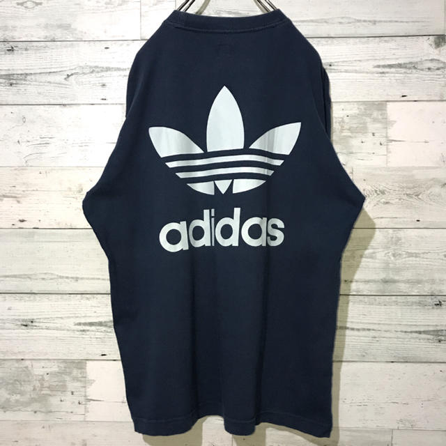 adidas(アディダス)の【激レア】アディダス adidas☆プリントバックフロントビッグロゴ Tシャツ メンズのトップス(Tシャツ/カットソー(半袖/袖なし))の商品写真