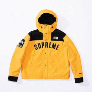 シュプリーム(Supreme)のSupreme north faceコラボマウンテンパーカーS イエロー(マウンテンパーカー)