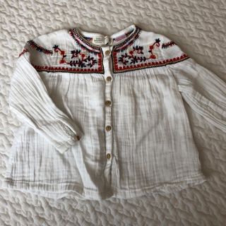 ザラキッズ(ZARA KIDS)のZara Baby Girl 長袖 刺繍 トップス(シャツ/カットソー)