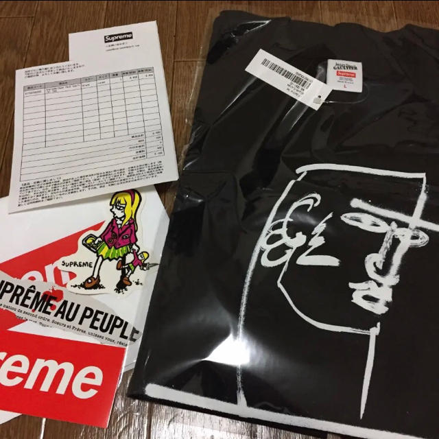 Supreme × Jean Paul Gaultier Tシャツ 黒 L 新品