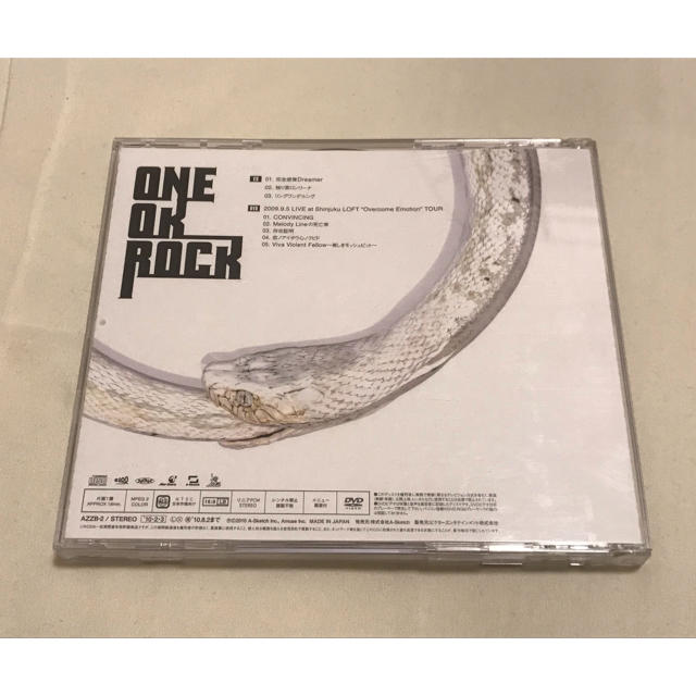 ONE OK ROCK(ワンオクロック)のONE OK ROCK / 完全感覚Dreamer 初回限定盤CD+DVD エンタメ/ホビーのCD(ポップス/ロック(邦楽))の商品写真