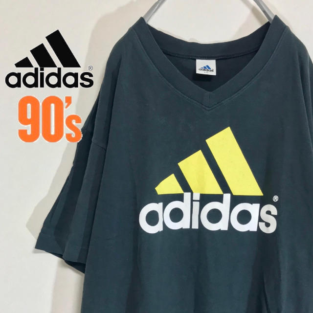 adidas(アディダス)の【90s デサント製】アディダス パフォーマンス ビッグロゴTシャツ メンズのトップス(Tシャツ/カットソー(半袖/袖なし))の商品写真