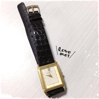 セイコー(SEIKO)のSEIKOスクエアレザーベルト腕時計(腕時計)