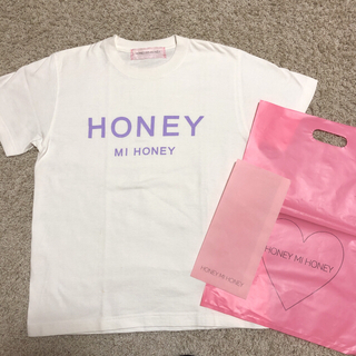 ハニーミーハニー(Honey mi Honey)の❤︎ハニーミーハニー  ロゴTシャツ❤︎(Tシャツ(半袖/袖なし))