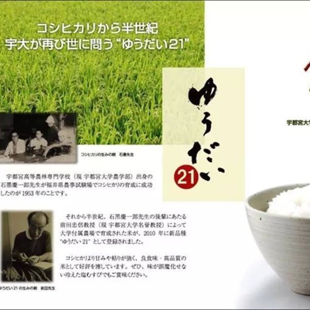 コシヒカリを超えた美味しいお米！「ゆうだい21」玄米30キロ！　おすすめネット　米/穀物　LITTLEHEROESDENTISTRY