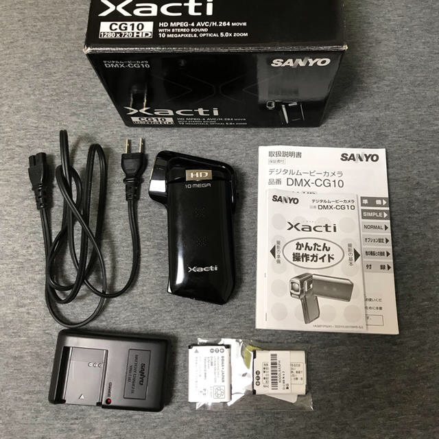 SANYO(サンヨー)の最終価格  極美品 ！SANYO   xacti  cg10 スマホ/家電/カメラのカメラ(ビデオカメラ)の商品写真