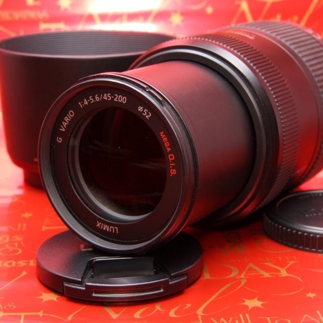 Panasonic(パナソニック)の【極上】大迫力大満足超望遠レンズ パナソニック45-200mm スマホ/家電/カメラのカメラ(レンズ(ズーム))の商品写真