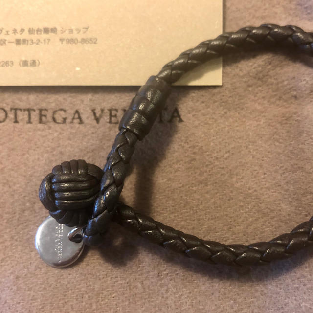 Bottega Veneta(ボッテガヴェネタ)のボッテガヴェネタ ブレスレット エスプレッソこげ茶色  Sサイズほぼ未使用  メンズのアクセサリー(ブレスレット)の商品写真