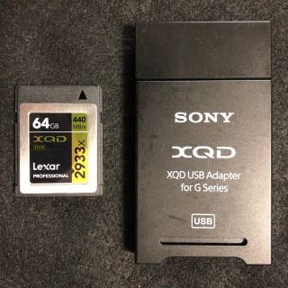 レキサー(Lexar)のLexar XQD 64GB + カードリーダー(デジタル一眼)