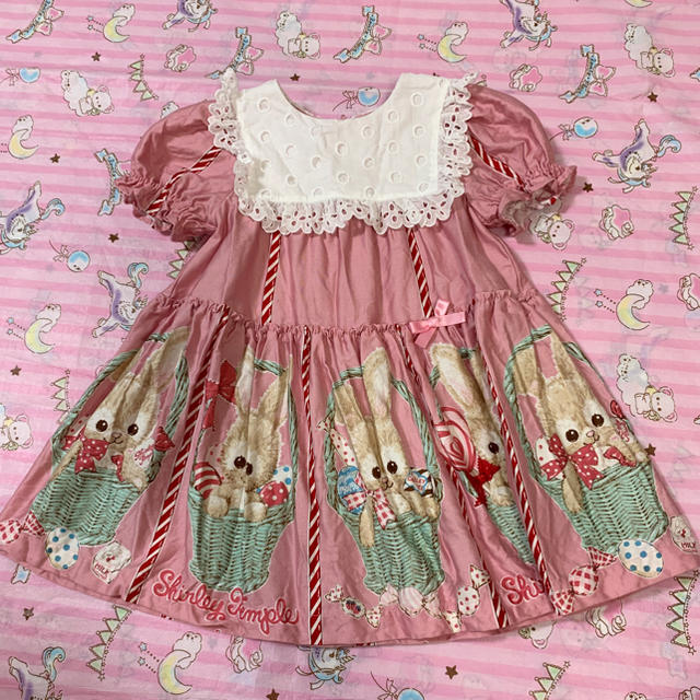 キッズ服女の子用(90cm~)うさぎ ワンピース 90