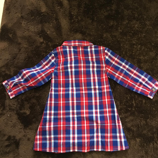 女の子シャツワンピース キッズ/ベビー/マタニティのキッズ服女の子用(90cm~)(ワンピース)の商品写真