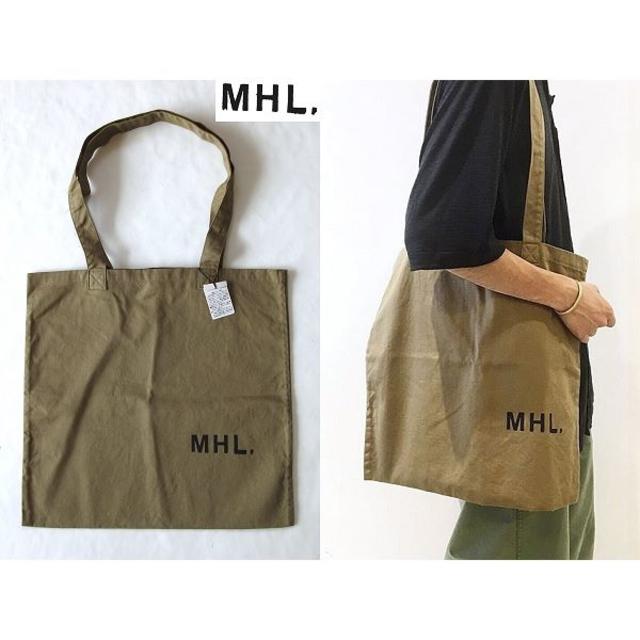 MARGARET HOWELL(マーガレットハウエル)の新品 MHL. 2018AW コットンドリル ロゴトートバッグ 男女兼用 レディースのバッグ(トートバッグ)の商品写真