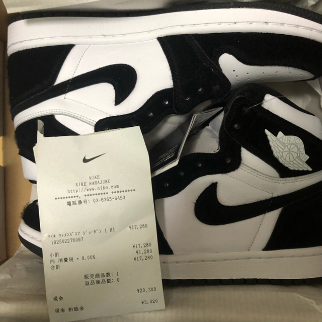 NIKE(ナイキ)のNIKE WMNS AIR JORDAN 1 HIGH OG 25.5cm レディースの靴/シューズ(スニーカー)の商品写真