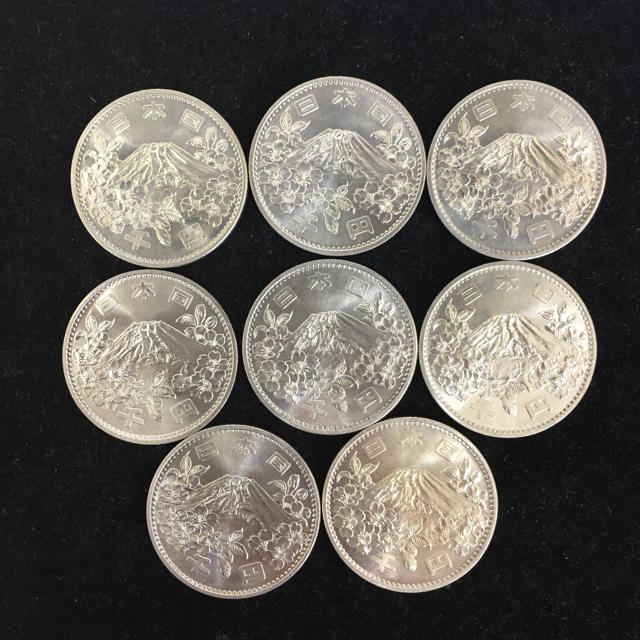 東京オリンピック 記念効果 1000円銀貨 8枚 良品 東京オリンピック 記念効果 1000円銀貨 8枚 良品