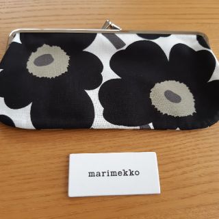 マリメッコ(marimekko)の即購入OKです♪新品♪マリメッコ　がま口　ウニッコ　ブラック　(ポーチ)