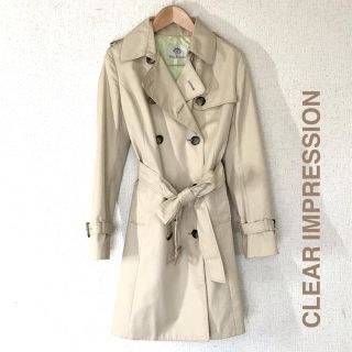 クリアインプレッション(CLEAR IMPRESSION)の【CLEAR IMPRESSION】春秋 ベージュの綺麗めトレンチコート♡(トレンチコート)