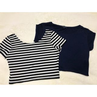 ベルシュカ(Bershka)のショート丈TOPS 2枚set(Tシャツ(半袖/袖なし))