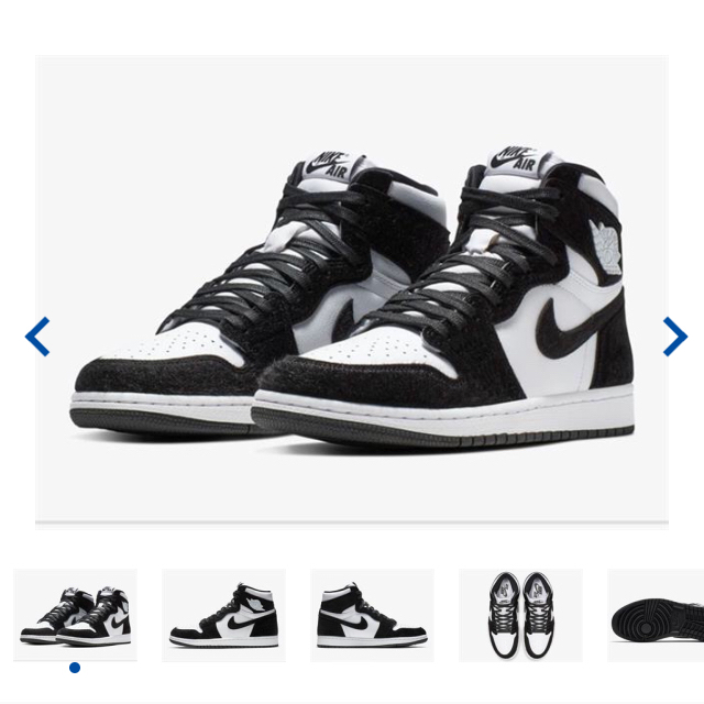 NIKE(ナイキ)の国内正規品 NIKE WMNS AIR JORDAN 1 panda 25 メンズの靴/シューズ(スニーカー)の商品写真