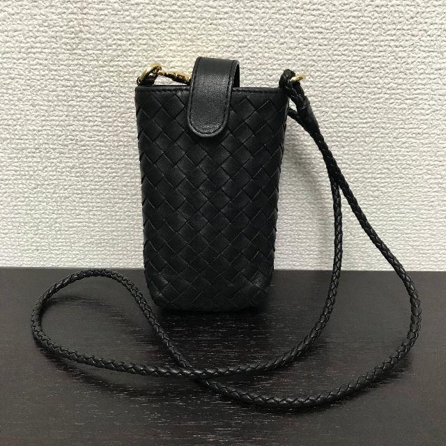 Bottega Veneta(ボッテガヴェネタ)のボッテガヴェネタ　シガレットケース　黒　イントレチャート　 メンズのファッション小物(タバコグッズ)の商品写真