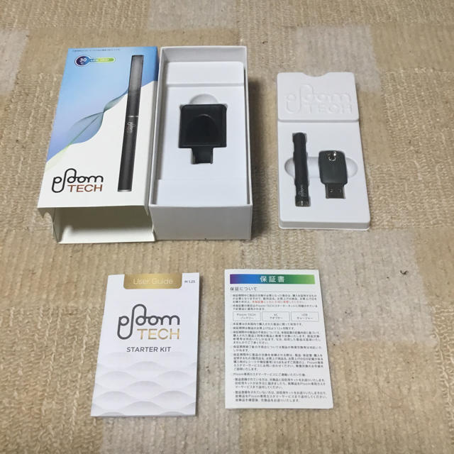 PloomTECH(プルームテック)の[ 新品 ] Ploom TECH 純正スターターキット( ブラック ) メンズのファッション小物(タバコグッズ)の商品写真