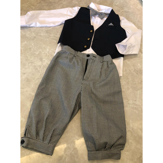 GAIJIN MADE(ガイジンメイド)の子供 フォーマル セットアップ 110㌢ キッズ/ベビー/マタニティのキッズ服男の子用(90cm~)(ドレス/フォーマル)の商品写真