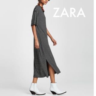 ザラ(ZARA)の4月限定SALE★ZARA ボーダーワンピ(ロングワンピース/マキシワンピース)