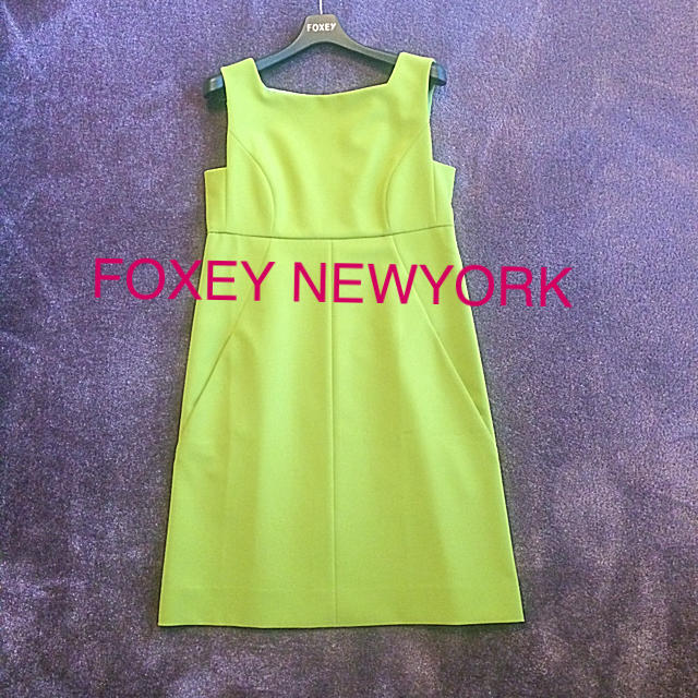 美品❣️FOXEY NEWYORKのピスタチオカラーのワンピース♡