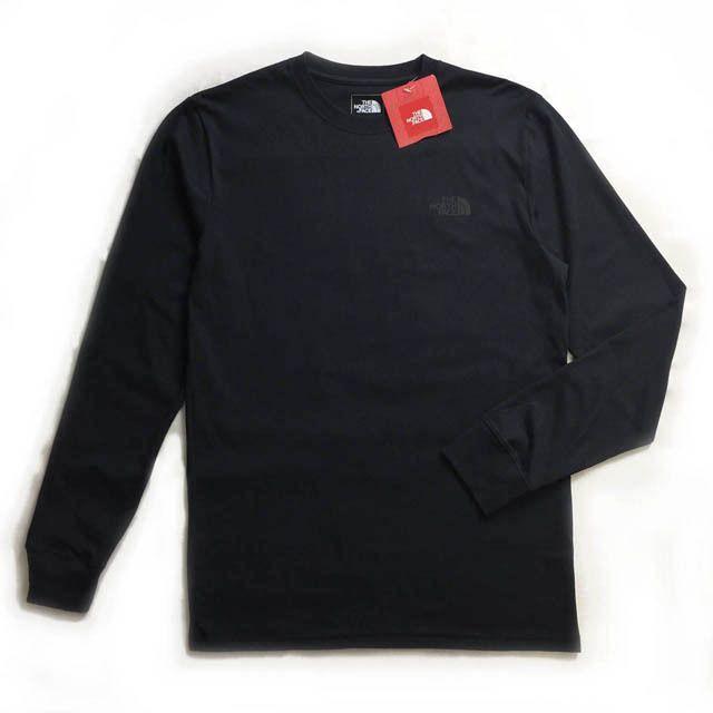 売切!ノースフェイス長袖Tシャツ 1966バックプリント(XL)黒 180902