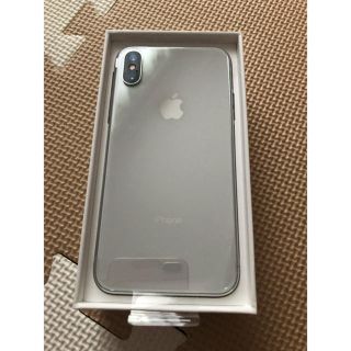 アイフォーン(iPhone)のiphone x 64GB silver(スマートフォン本体)