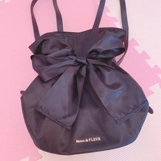 メゾンドフルール(Maison de FLEUR)のMaisondeFLEUR メゾンドフルール リュック バッグ bag 黒(リュック/バックパック)