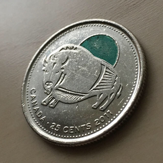 カナダ  2011 語り継がれる自然シリーズ  バイソン 硬貨(貨幣)