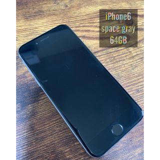 アイフォーン(iPhone)のiPhone6 space gray 64GB docomo(スマートフォン本体)