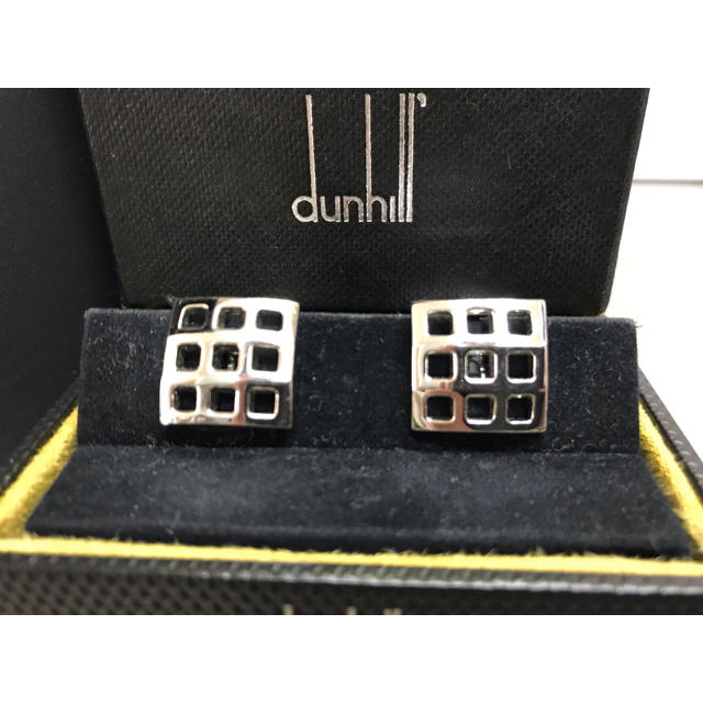 Dunhill(ダンヒル)のダンヒル メッシュ 925 カフス カフリンクス メンズのファッション小物(カフリンクス)の商品写真