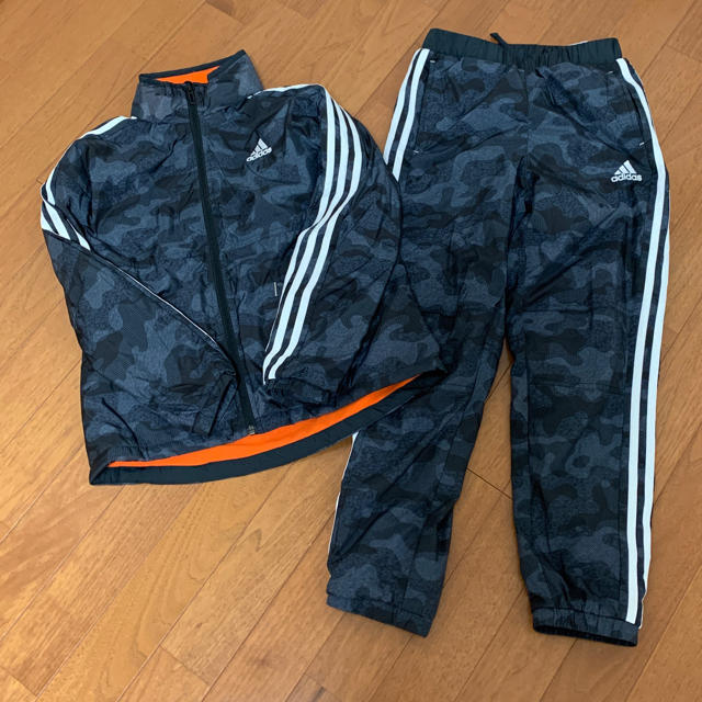 adidas(アディダス)のadidas ジュニア ウインドブレーカー上下 裏起毛  キッズ/ベビー/マタニティのキッズ服男の子用(90cm~)(ジャケット/上着)の商品写真