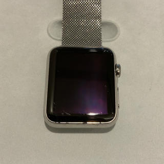 アップルウォッチ(Apple Watch)の(純正品) Apple Watch 42mm 初代 ステンレス シルバー(腕時計(デジタル))