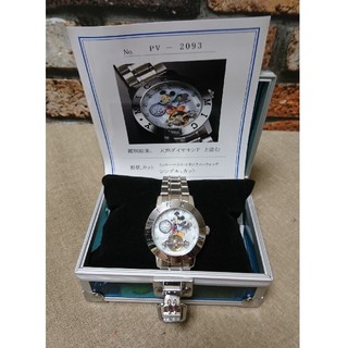 ディズニー 80周年 ラブアワーズ ミッキー 腕時計 自動巻き 天然ダイヤ入り
