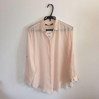 ザラ(ZARA)のZARA タグ付き 新品シフォンブラウス(シャツ/ブラウス(長袖/七分))