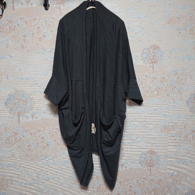 antiqua(アンティカ)のアンティカ patterntorso ロングカーディガン 七分袖 羽織り レディースのトップス(カーディガン)の商品写真