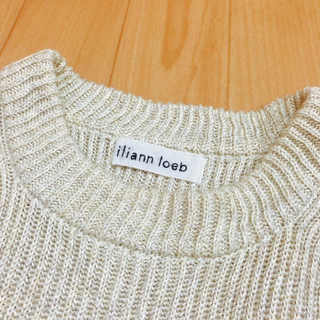 iliann loeb(イリアンローヴ)のiliann loeb ラインノースリーブ レディースのトップス(ニット/セーター)の商品写真